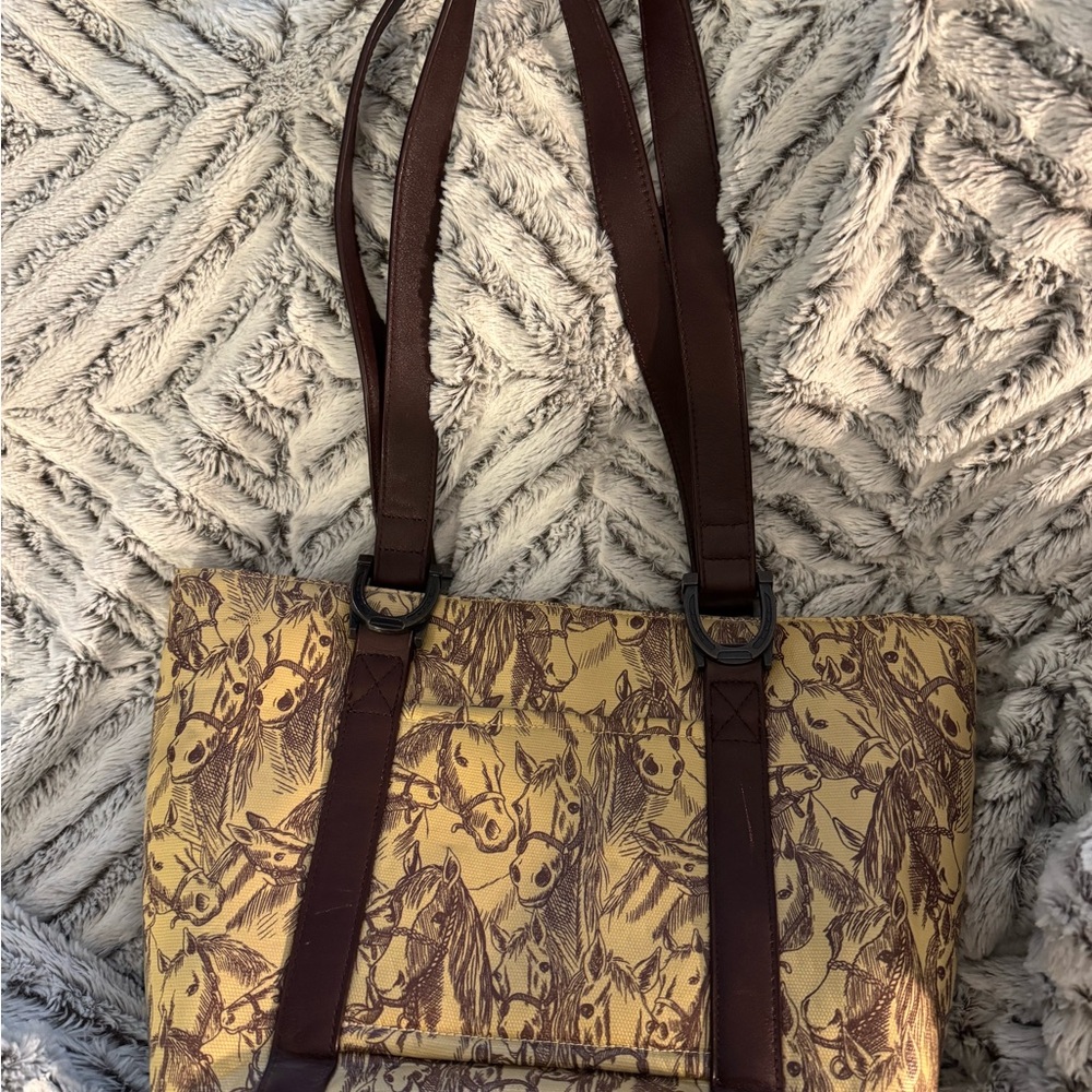 Unique Donna Sharp horse tote - Picture 2 of 6